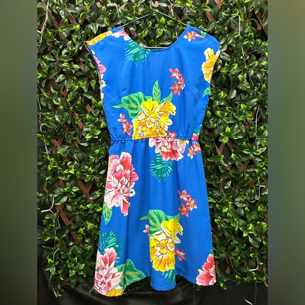 NWOT Old Navy Blue Floral Dress - Size S